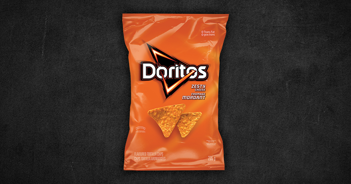 DORITOS Zesty Cheese Flavoured Tortilla Chips DORITOS